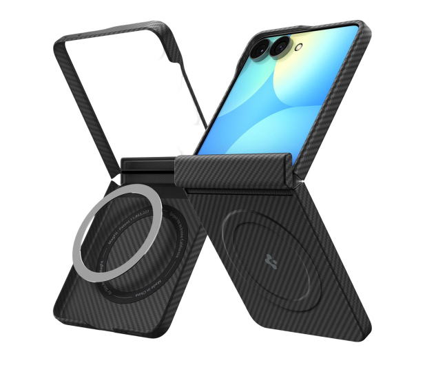Spigen Air Skin Aramid MagSafe do Samsung Galaxy Z Flip8 black - 1571743 - zdjęcie 2